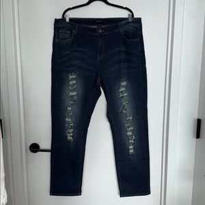 Vintage Ashley Stewart Distressed Denim Pant